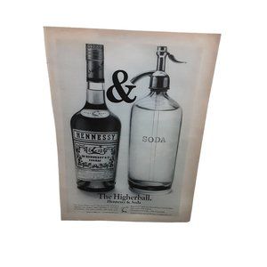 1967 Hennessy Soda The Higherball vintage Original Print ad